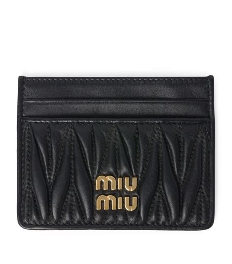 Miu Miu Matelassé Leather Card Holder 